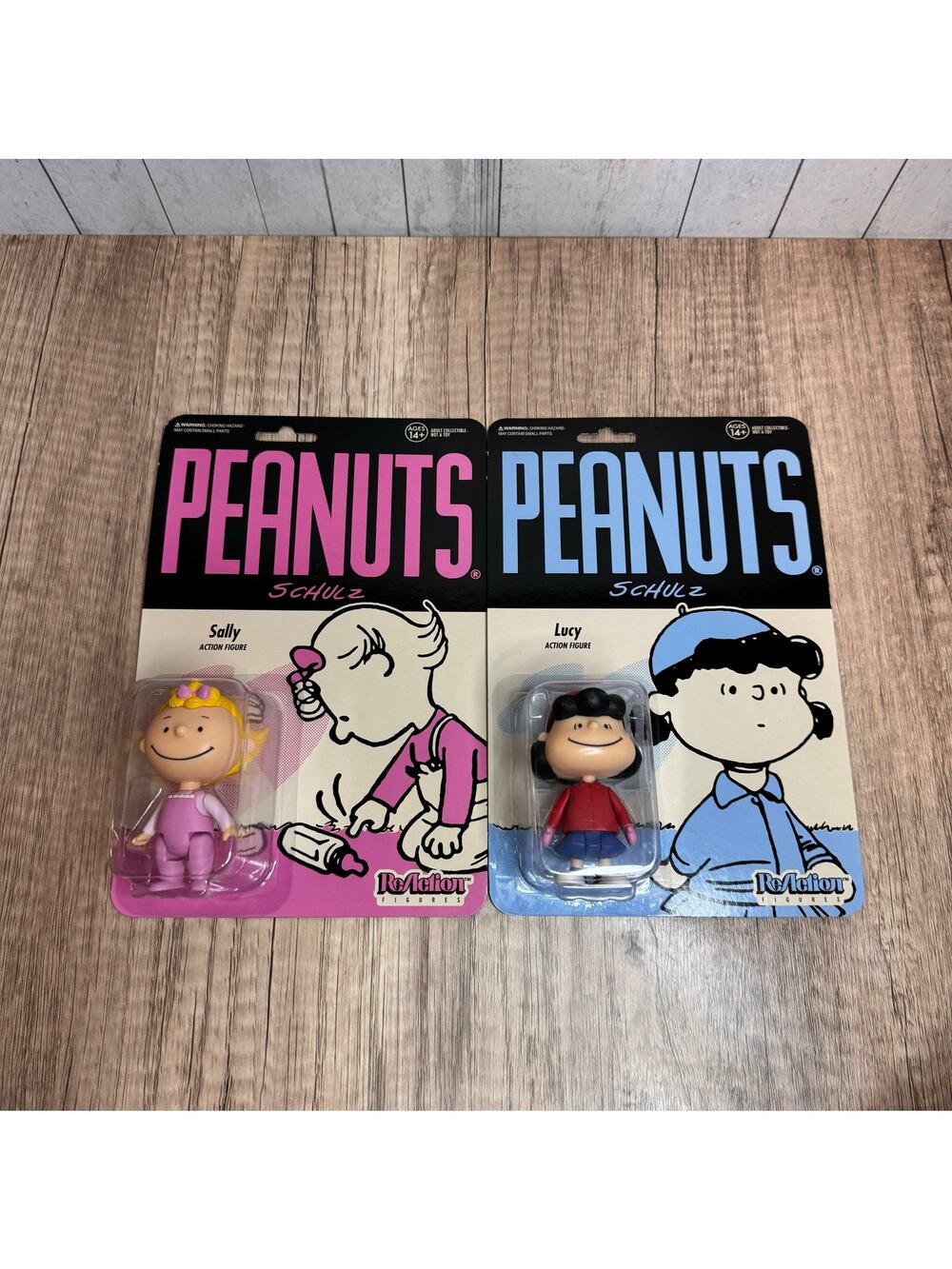 Peanuts Action Figures Set of 2 Lucy Sally Peanuts Collectibles NEW Fast Ship